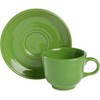 Homer Laughlin Fiesta Shamrock Green Taza y platillo
