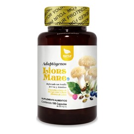 NATSA Hongo Melena De Leon  Lions Mane 100 Cápsulas, Adaptógeno, Calidad Premium
