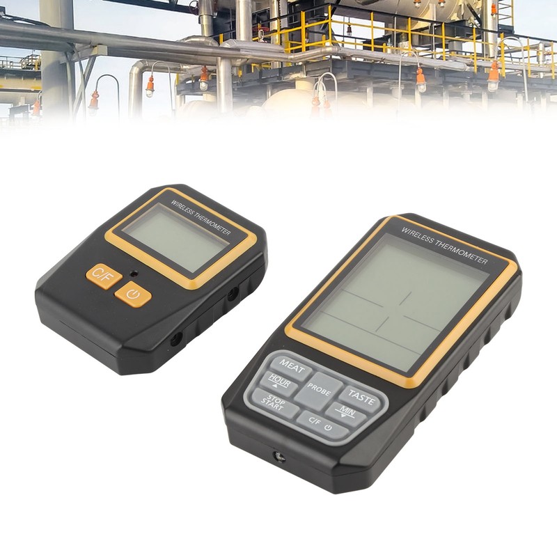 Wireless BBQ Thermometer Digital Remote Kitchen Meat Food Cooking 328ft