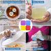 4 Pcs Rubber Jar Gripper Pads, 4 Colors Bottle Lid