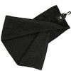 Masters Black Tri Fold Golf Towel in Eco Bag