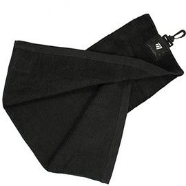 Masters Black Tri Fold Golf Towel in Eco Bag
