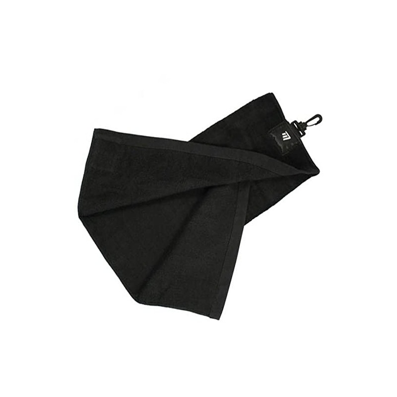 Masters Black Tri Fold Golf Towel in Eco Bag