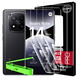 zZjoOoj For Xiaomi Redmi Note 14 Pro 5G/ 14 Pro 4G/ 14 Pro Plus 5G/ 14 Pro+ 5G/ Poco X7 Screen Protector 6.67", HD Flexible Film with Easy Installation Tool, [Not glass] Curved Max Coverage【3 Pack】