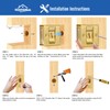 HOMOTEK 2 Pack Privacy Sliding Door Lock with Pull -