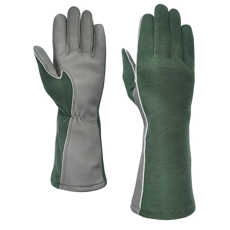 Intra-FIT Flight Gloves, Long Cuff Sheep Skin Leather Work Gloves