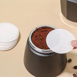 500 Count Replacement Paper Filters, Round Disposable Coffee Filters Paper Micro-Filters Compatible with Aeropress Coffee Makers for Brewing Tea and Coffee. (White)
