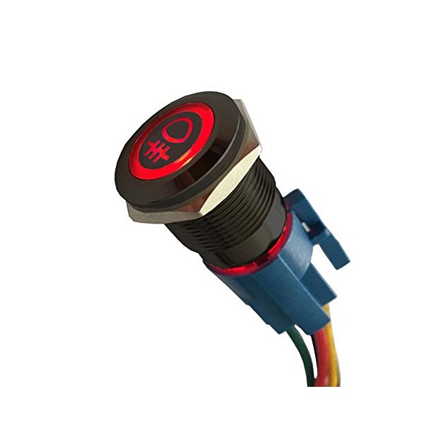 ESUPPORT ESUPPORT 12V Car Vehicle Red LED Light Rear Fog