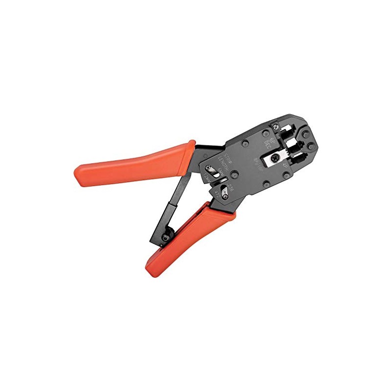 Fixpoint Crimping Pliers for Modular Plugs incl. Cable Cutters and