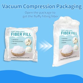 Daylendar Polyester Fiberfill Stuffing 300g/10.5oz - Ultra-Soft & Fluffy Premium Fiberfill for Stuffed Animals,Cotton Pillow Filling, DIY Crafts - High Resilience Recyclable