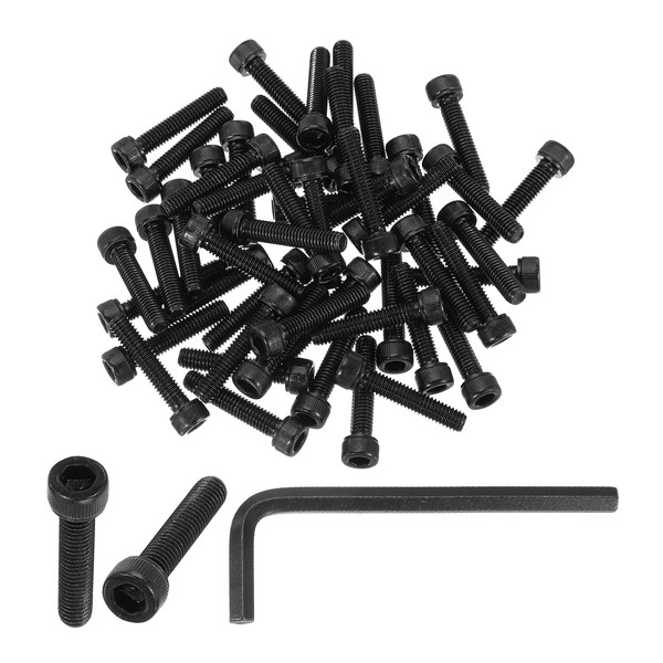 PATIKIL M6 x 30mm Hex Socket Head Screws Cap Bolt,