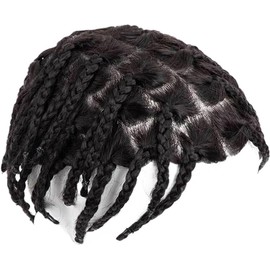 Hombres Sistema de cabello humano trenzado crochet for hombre, postizo, trenzas, tupé for Postizo