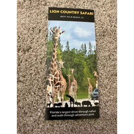 LION COUNTRY SAFARI  PALM BEACH FL FLORIDA  TRAVEL BROCHURE Coupon