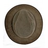 EUREKA Fedora Indiana Jones Pigskin Leather Hat - BROWN -