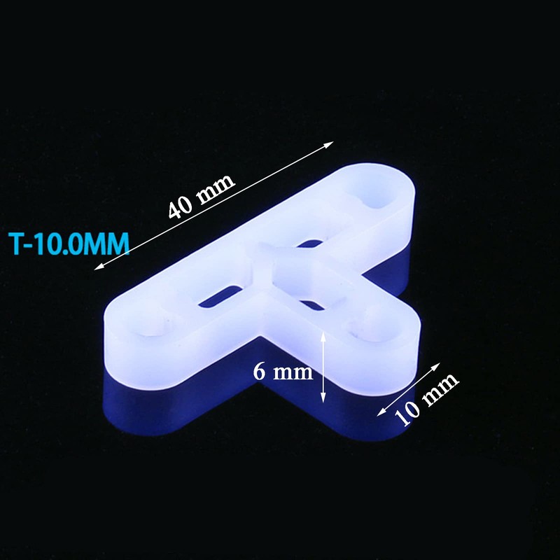 GEFAEJIFO Pack of 100 Tile Spacers, 10 mm, Tile Spacers,
