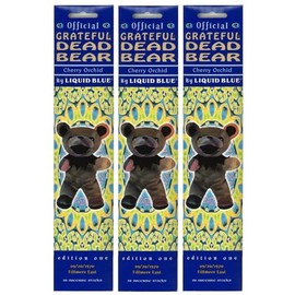 Bean Bear Incense Sticks, Cherry Orchid, 3 pcs, GONESH BEAN BEAR INCENSE STICK CHERRY ORCHILD / JI507 (ST.STEPHEN)