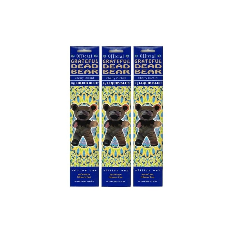 Bean Bear Incense Sticks, Cherry Orchid, 3 pcs, GONESH BEAN