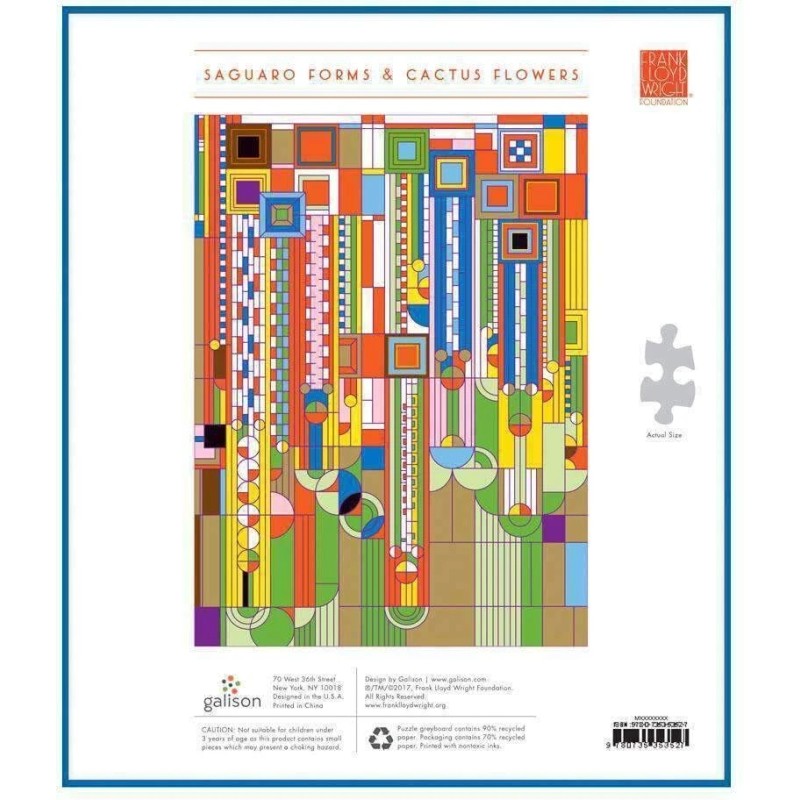 Frank Lloyd Wright Saguaro Forms and Cactus Flowers 1000-Piece Puzzle