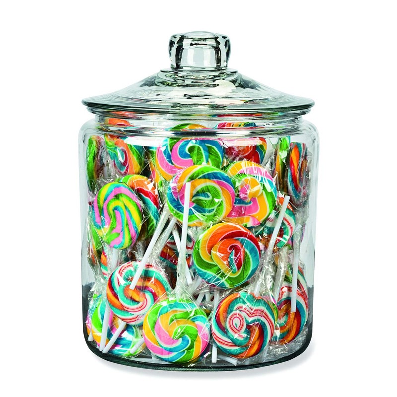 Fun Express Mini Rainbow Swirl Lollipops (4 Pack of 38