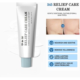 345 Relief Cream, 345 Relief Crema Anti-Azúcar y Anti-Oxidación, Reparadora de la Barrera Cutánea, Hidratante Facial Calmante, para Solucionar los Defectos de la Piel e Hidratar 50ml