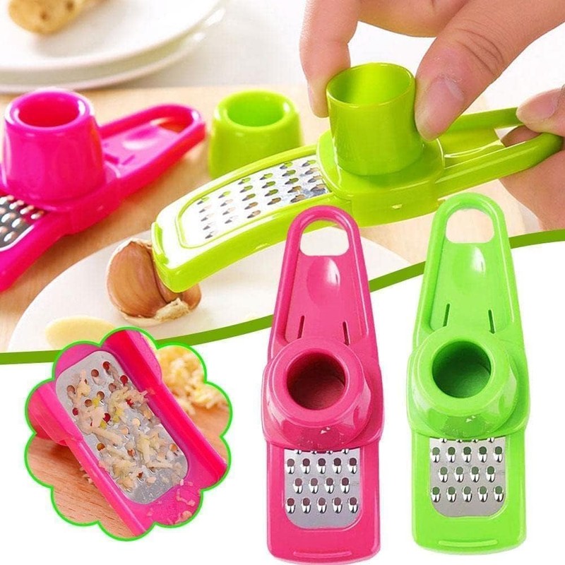 Garlic Grinder, 2025 Upgraded Green Ginger Garlic Grinder Manual Grinder