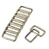 sourcing map Metal Rectangle Ring Buckles 38x20mm for Bags Belts