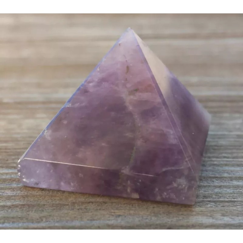 NATURAL AMETHYST SMALL GEMSTONE PYRAMID 20-22mm