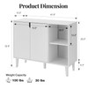 Panana Kitchen Buffet Cabinet Storage Sideboard with 2 Doors 2