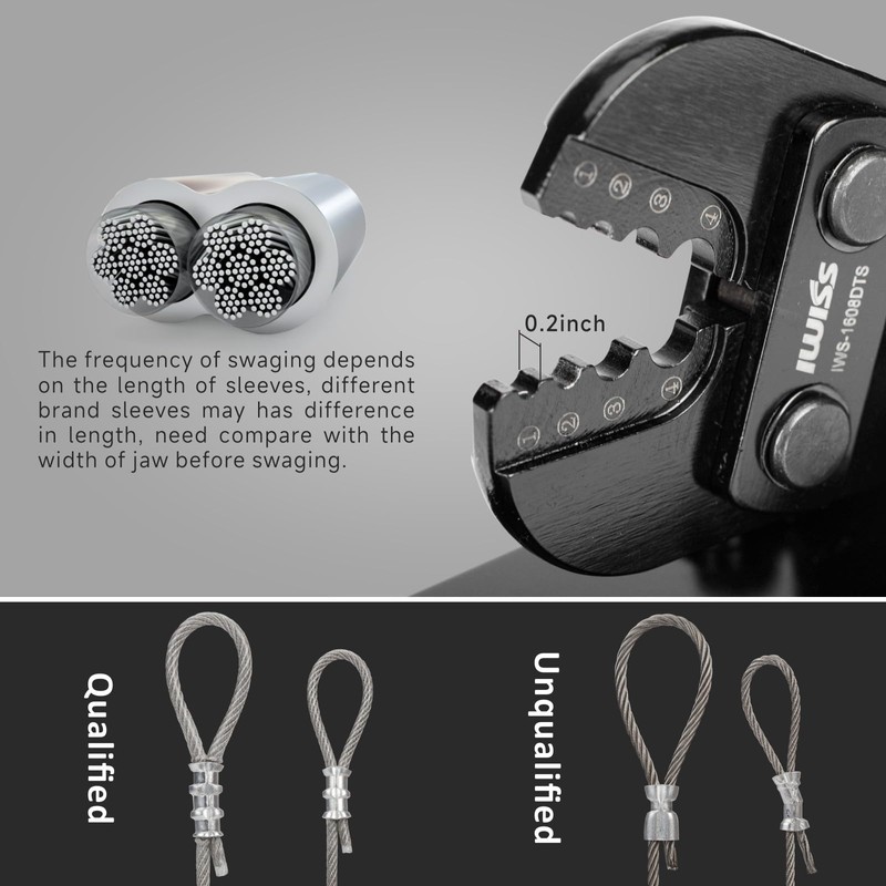 iCrimp Bench Mounted Wire Rope Swaging Tool for Aluminum Sleeves