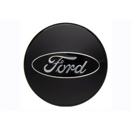 Set of Four 2 1/8" Black and Chrome Center Wheel Cap Kit, for Current and Late Model Ford Passenger Cars - Does not fit Ford Truck or SUV Wheels