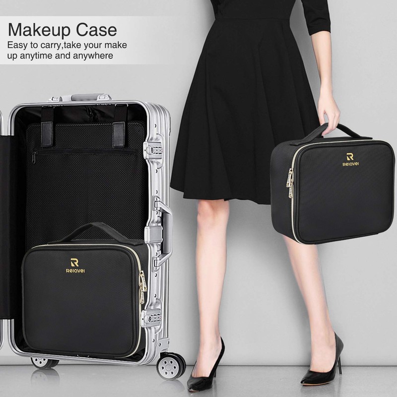 Samtour Makeup Case Travel Makeup Bag Makeup Train Case Cosmetic
