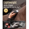 oneisall Horse Clippers,Low Noise Horse Trimmer Shaver Kit for Matted