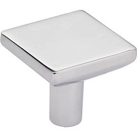 Elements by Hardware Resources 1-1/4" Overall Length Polished Chrome Walker 1 Square Knob