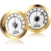 Frienda 2 Pcs Hydrometer Humidity Meter Cigar Humidor Hygrometers Round