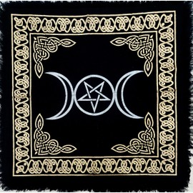 CRAFT KALA Tarot Altar Cloth Cards Divination Special Tablecloth Man Cave pegan Room Bar Home Wall Decor Wiccan Alter Cloths Witchcraft Tentacle Sun Card Table Tapestry 36" Triple Goddess