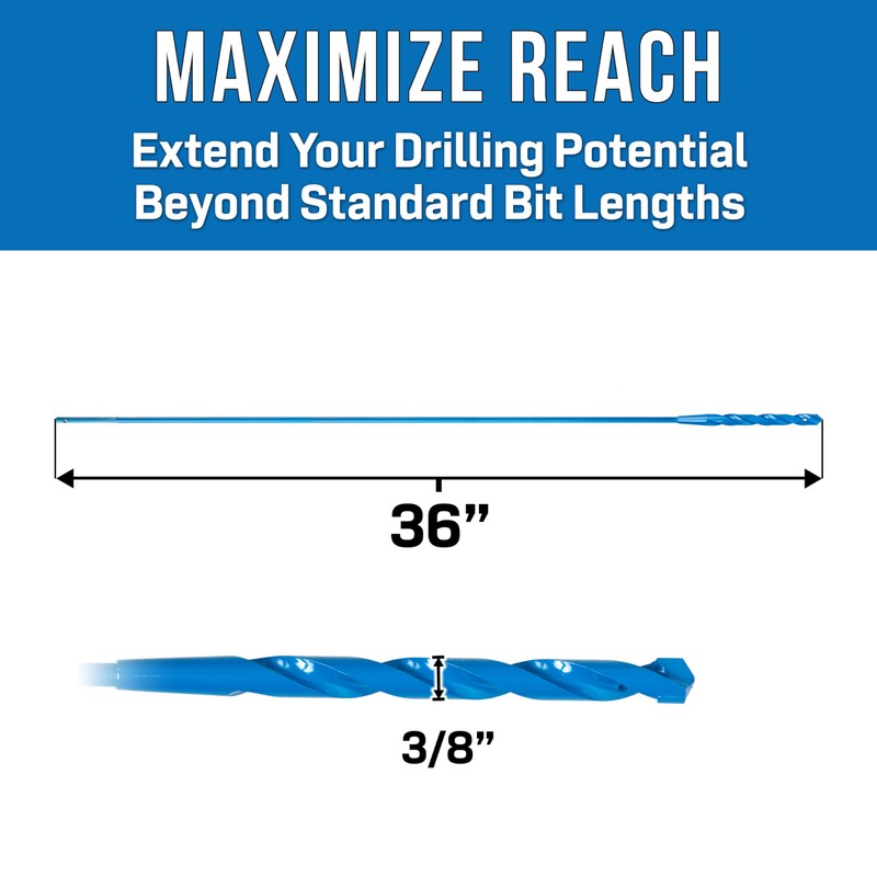 Jonard Tools DBF-3836 High Speed Steel Flex Bellhanger Drill Bit