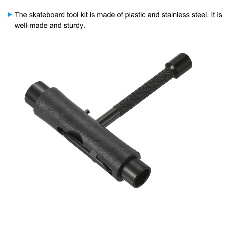 PATIKIL All-in-One Skating Tool Multi-functional Portable Skateboard T Tool Accessories