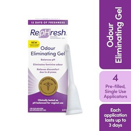 RepHresh RepHresh Odour Eliminating Vaginal Gel, 12 Days of Freshness, 4 Pre-Filled Applicators