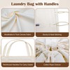 CALACH Canvas Laundry Bag 33"Lx 35"H, Thick Cotton Laundry Bag