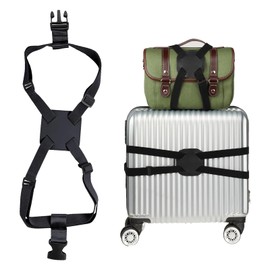 Bag Bungee Luggage Strap, TravelSuit Case Strap Adjustable with Secure Buckle Elastic Fastening Belt for Suitcase Luggage Strap With Handle for Travel Carry-on Trolley Strap Extend 27.56" to 66.93"