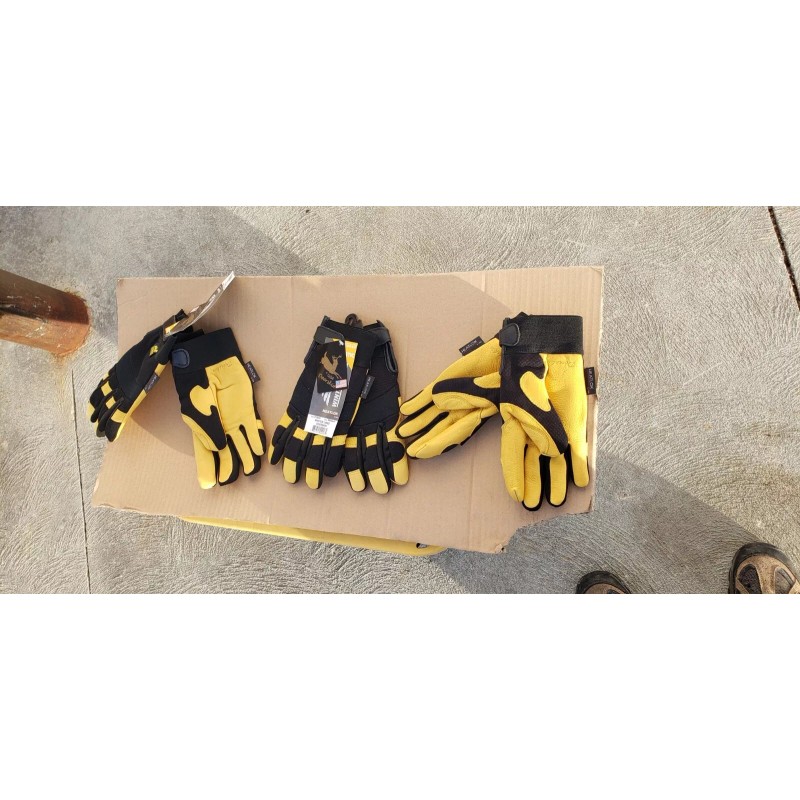 MAJESTIC WINTER HAWK WINTER LINED DEERSKIN GLOVES 2150H w/HEATLOK Size