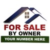 Custom For Sale By Owner Yard Sign, FSBO, Printed 2