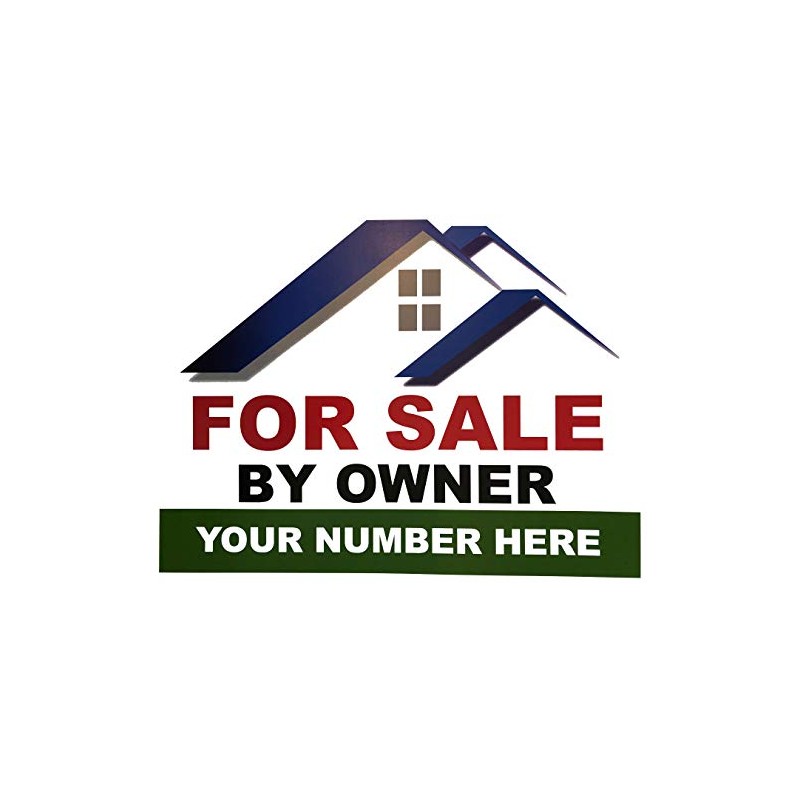Custom For Sale By Owner Yard Sign, FSBO, Printed 2