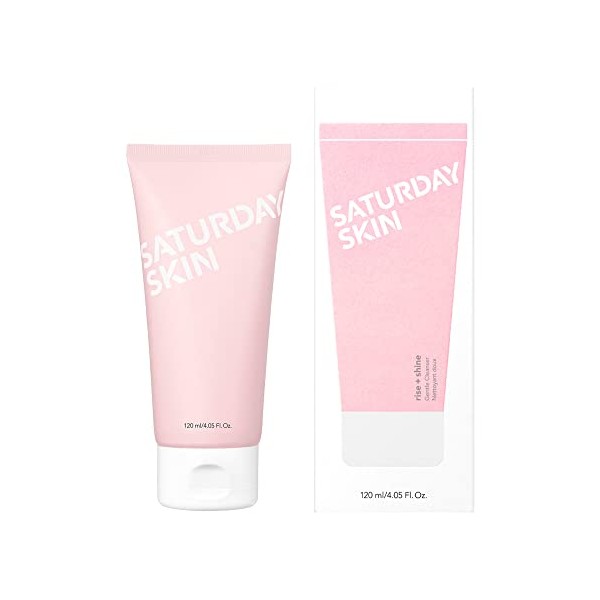 Saturday Skin Face Cleanser Hydrating Foam Cleanser Natural ingredients Anti-aging | Makeup Remover and Face Wash | Fragrance Free Ideal for Sensitive, Dry Skin Korean Skincare