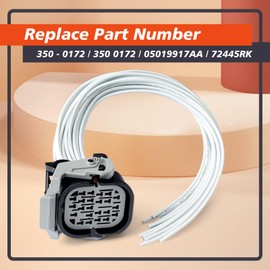Mhrxusd 350-0172 Transmission Wiring Harness Connector Pigtail Replacement for Chrysler for Dodge for Fiat 45RFE 545RFE 62TE 68RFE Solenoid, Replace 350 0172 05019917AA 72445RK