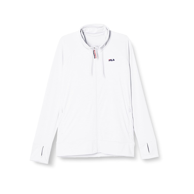 Fila 222063 Women's Rash Guard, Amphibious, Block Mesh, Stand Collar