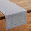 Solino Home Stripe Linen Table Runner 72 Inches Long -