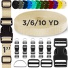 TECEUM Buckles & Strap Kit – 1" Cream Nylon Webbing