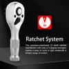 DSBYKJ 3-Piece Elbow Ratchet Set in Different Sizes, 1/2, 3/8,