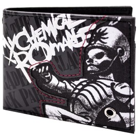 My Chemical Romance MCR Black Parade Rock Wallet Bi-Fold ID & Card Holder, Grey